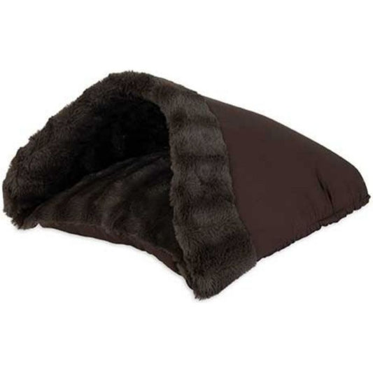 Aspen Pet Kitty Cave Cat Bed Brown